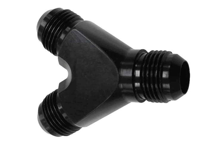 Fuel Fitting -08AN To (2) -06AN Y-Block