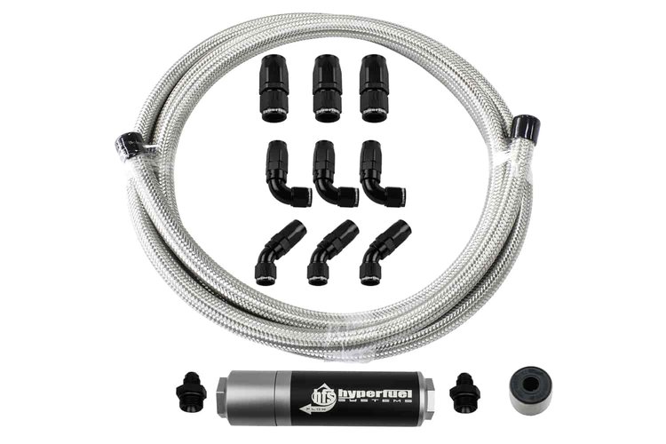 Stainless Steel Braided Hose Kit Natural 20 ft. -6 AN