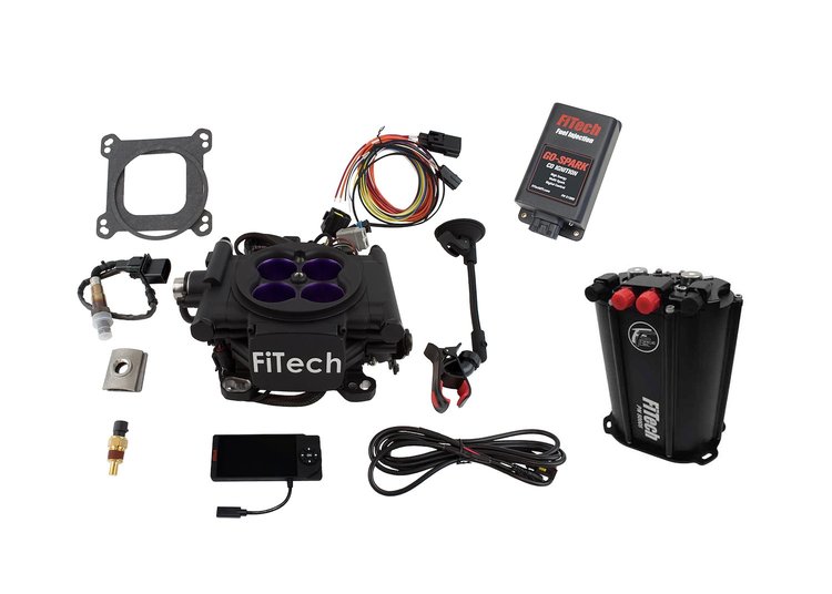 93548 Mean Street 800 HP Matte Black EFI System With Dual Pump Force Fuel Delivery & Go Spark CDI Box Master Kit