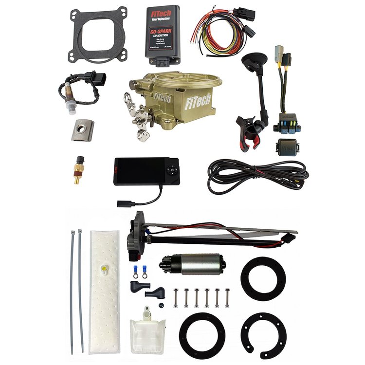 93991 Go EFI 2 Barrel 400 HP Classic Gold EFI System With Go Fuel 255 LPH In-Tank & Go Spark CDI Box Master Kit