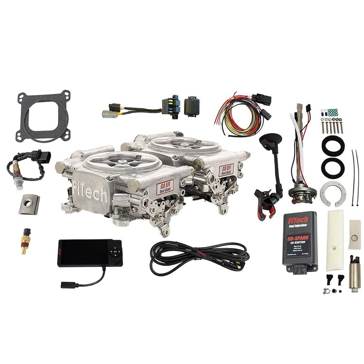 96261 Go EFI 2x4 625 HP Bright Aluminum EFI System With Go Fuel 340 LPH In-Tank & Go Spark CDI Box Master Kit