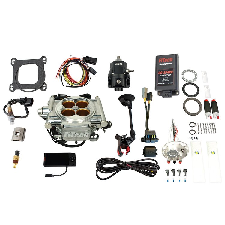 96413 Go EFI 8 1200 HP Bright Aluminum Finish System Master Kit