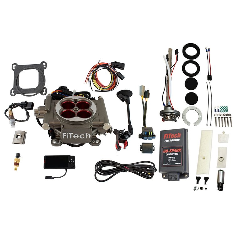 96503 Go Street 400 HP Cast EFI System With Go Fuel In-Tank Regulated Pump 255 LPH & Go Spark CDI Box Master Kit