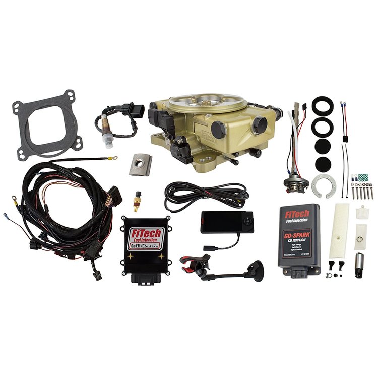 96520 Go EFI Classic Gold 650 HP EFI System With Go Fuel In-Tank Regulated Pump 255 LPH & Go Spark CDI Box Master Kit