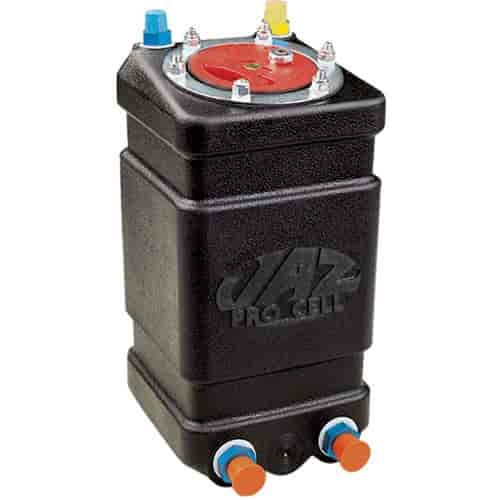 Drag Race Fuel Cell Nitrous Enrichment Flush Mount Vertical 1-Gallon Black with Foam