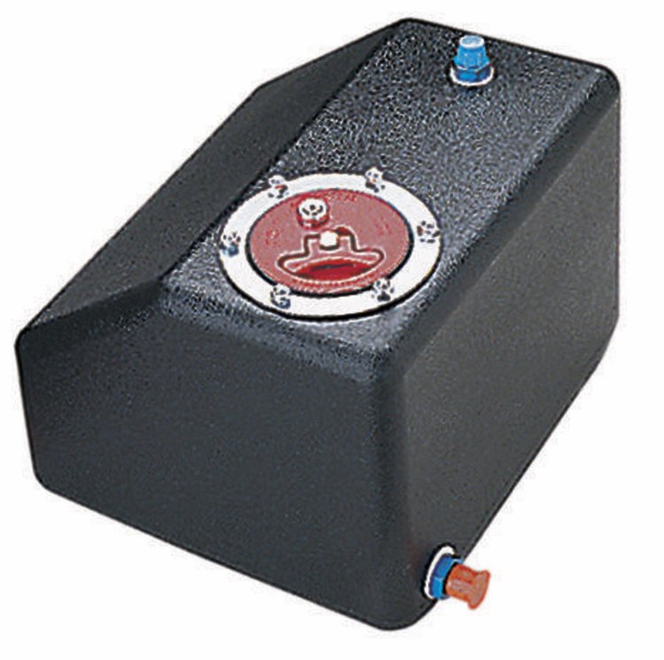 Econo Rail Fuel Cell 4-Gallon Black with Foam