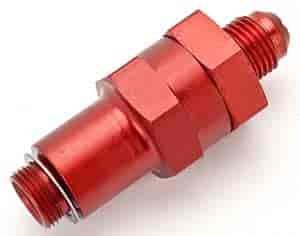 Demon Carburetor Filtered Fuel Bowl Inlet Fitting -06AN Inlet