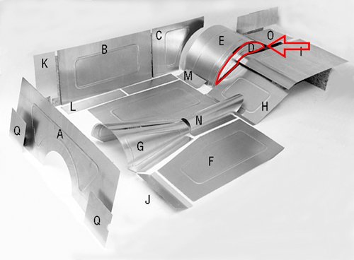 Aluminum Wheel Tub Inner Panels D