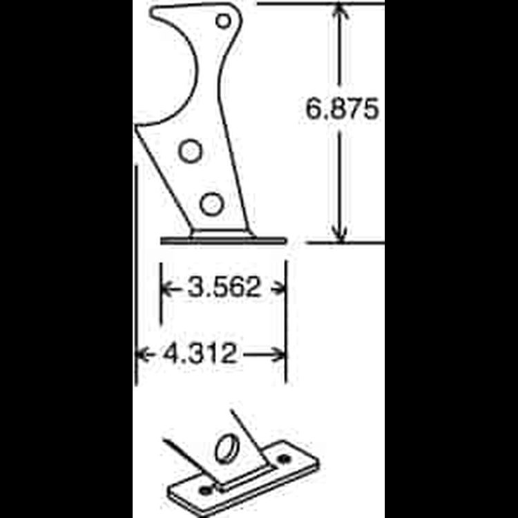 Wheelie Bar Axle Housing Brackets 1/4 in. Thick