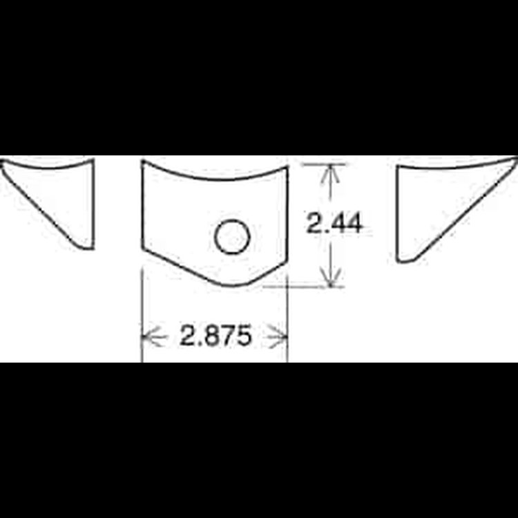 Upper Strut Mount Tabs with 11/16" Hole
