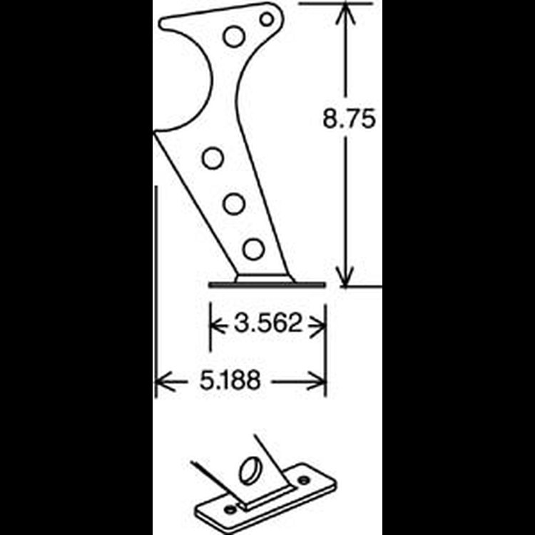 Wheelie Bar Axle Housing Brackets 1/4 in. Thick