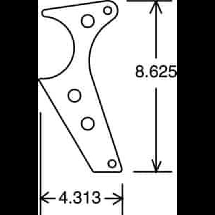 Wheelie Bar Axle Housing Brackets 2/pkg