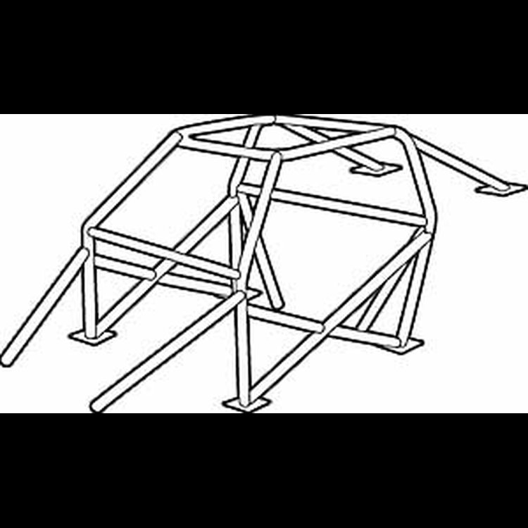 12-Point Roll Cage Kit for 1990-1993 Honda Integra