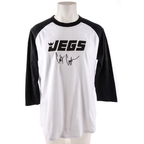 Cody Coughlin 2013 CRA Champion T-Shirt White with Black 3/4 Sleeves