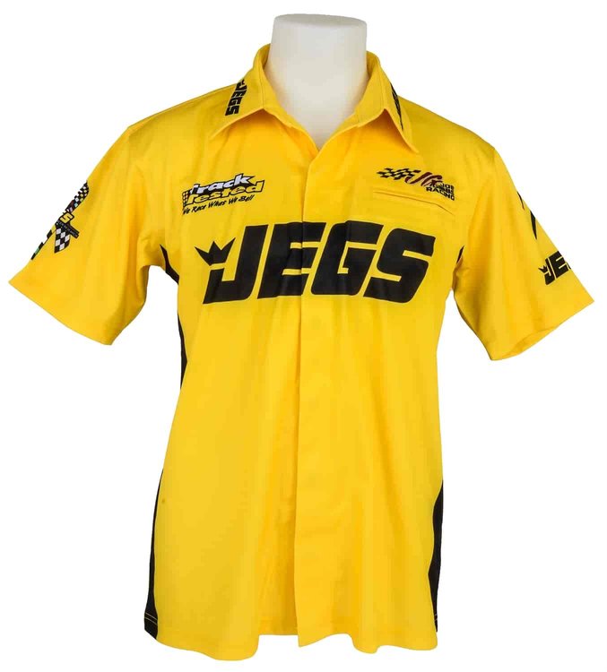 Men's Cody Coughlin JGR Race Team Crew Shirt Yellow Medium