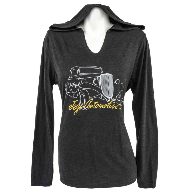 Ladies Vintage Car Hoodie - Small