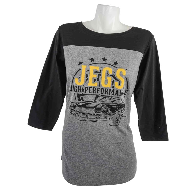 Ladies Muscle Car 3/4 Sleeve T-Shirt - X-Small