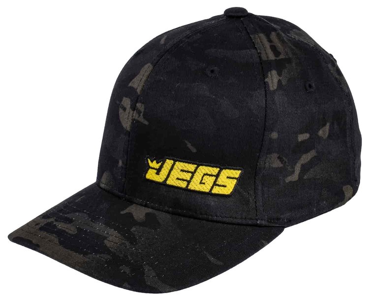 Black Camo Flexfit Hat - L/XL