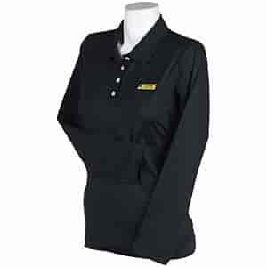 Mini Stripe L/S Polo Black