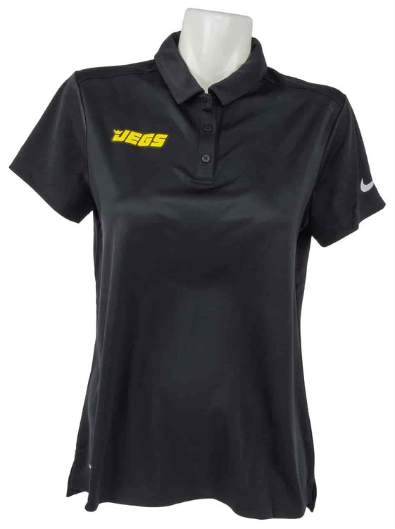 Nike Ladies Dry-Fit Polo Shirt Black Medium