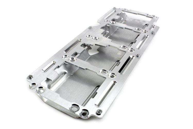 EGM-730G Crank scraper & windage tray kit for 3.622" stroke LS engines, front-sump oil pans, OEM rods