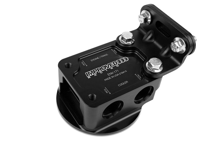 ENV-171-T6 Remote Engine & Transmission Oil Filter Mount with Thermostat, 205-degrees F