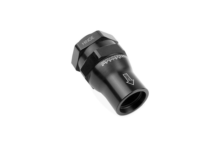 FCV-06-06RF Flapper Check Valve, High-Flow, Low Cracking Pressure, -6AN O-Ring Boss