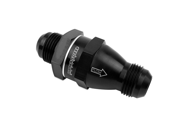 FCV-12-12AM High-Flow Low Cracking Pressure Flapper Check Valve [-12 AN Male]