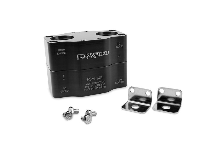 FSM-145 High-Flow Inline Oil Cooler Thermostat, 145-degrees F