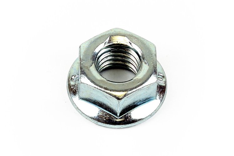 HNT-1018-10 Locknut, trident top-lock, M8x1.25, for GM LS series engine windage trays with factory main studs, 10-pack