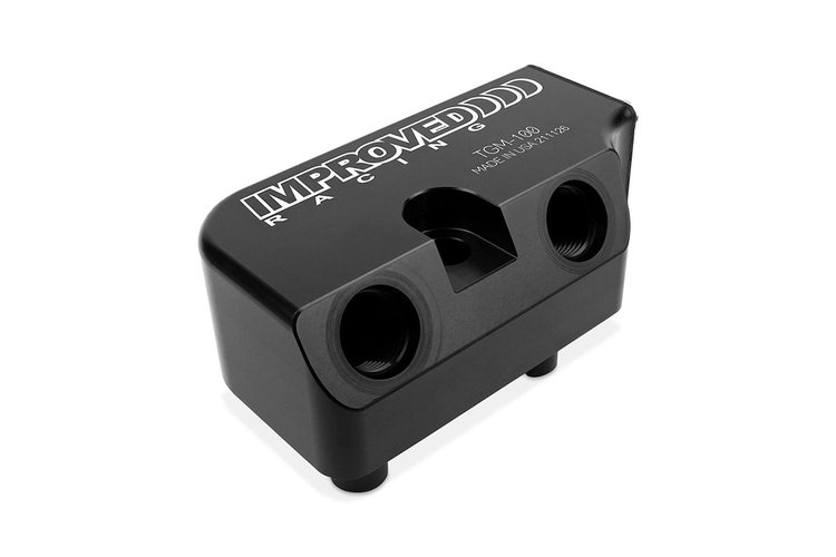 TGM-100-T2 Transmission Cooler Adapter with Thermostat, 6L/8L/10L, 160-degrees F