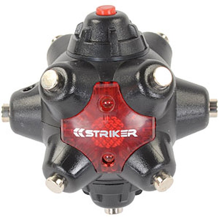 Light Mine Magnetic Professional Flashlight Eight LED"s Four-way Switch: