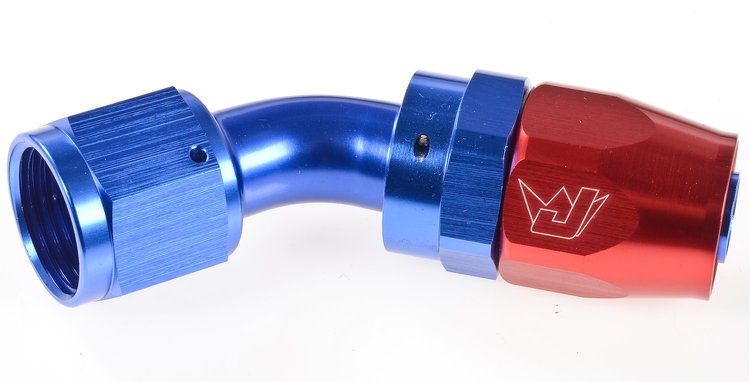 45 degree Max Flow Swivel Hose End -10 AN