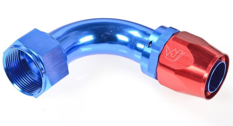 90 degree Max Flow Swivel Hose End -20 AN
