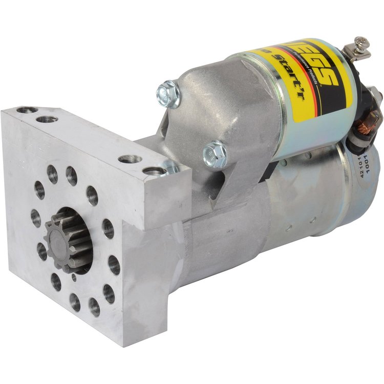 Hitachi-Style Mini Starter for Small and Big Block Chevy w/153 or 168 Tooth Flywheel or Flexplate [Up To  11:1 Compression]