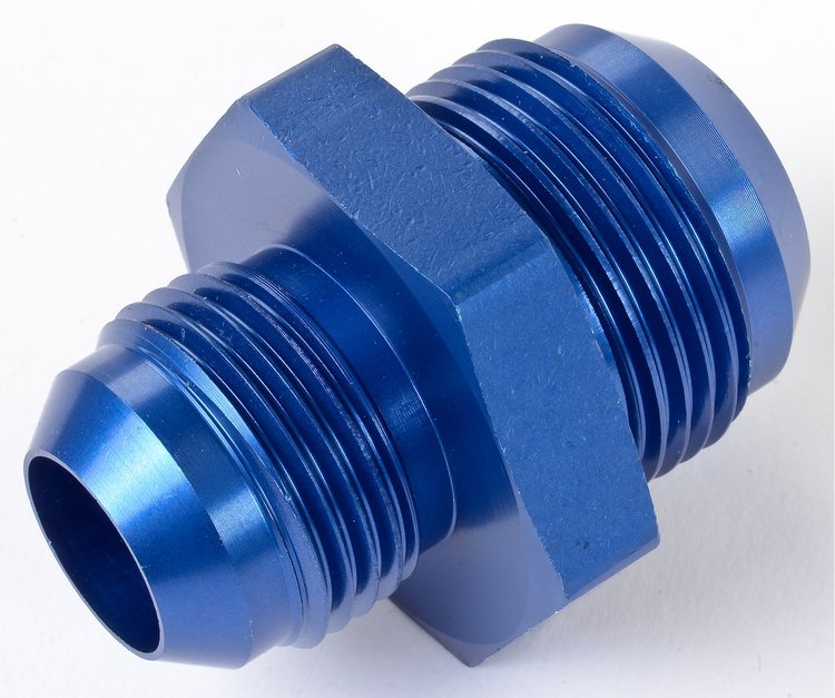 AN to AN Union Reducer Fitting [-16 AN Male to -12 AN Male, Blue]