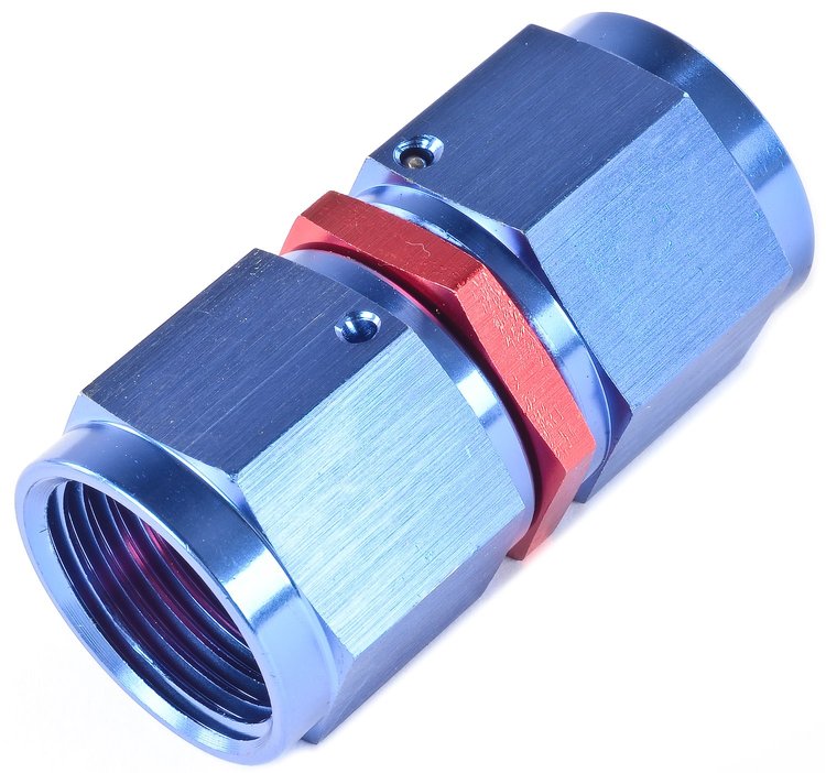 Blue/Red -10AN Swivel Coupler