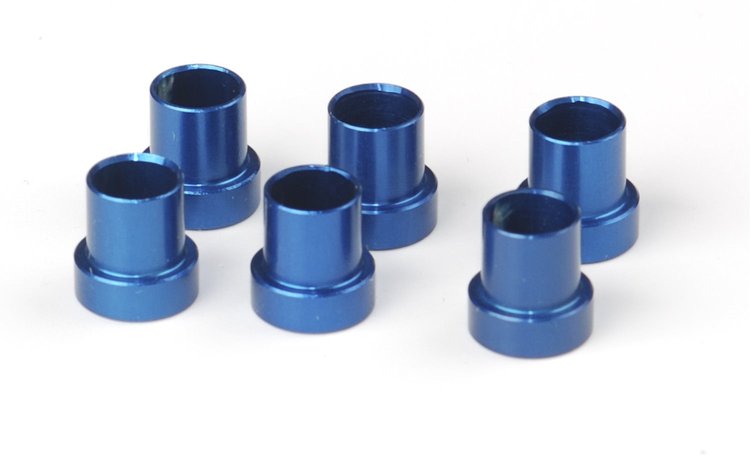 Tube Sleeves, Blue Anodized Aluminum [-4 AN]