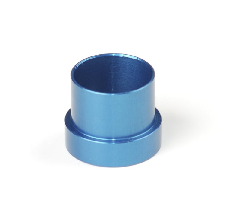 Tube Sleeve, Blue Anodized Aluminum [-10 AN]
