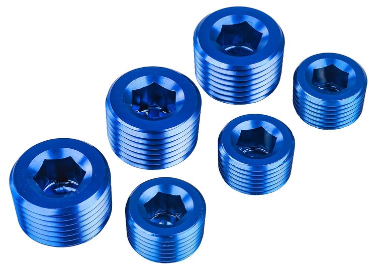 Aluminum NPT Pipe Plug Set