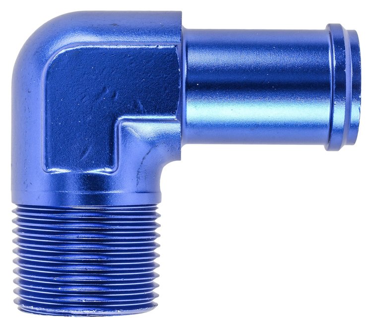90-degree NPT to Hose Fitting 1" NPT to 3/4" Hose