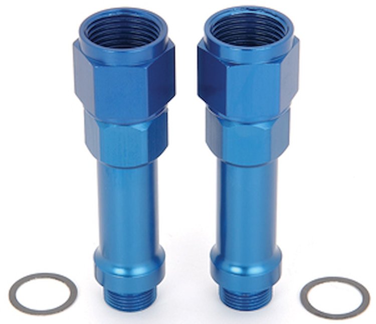 Long-Style Carburetor Inlet Fittings [9/16 in.-24 to -8 AN Male]