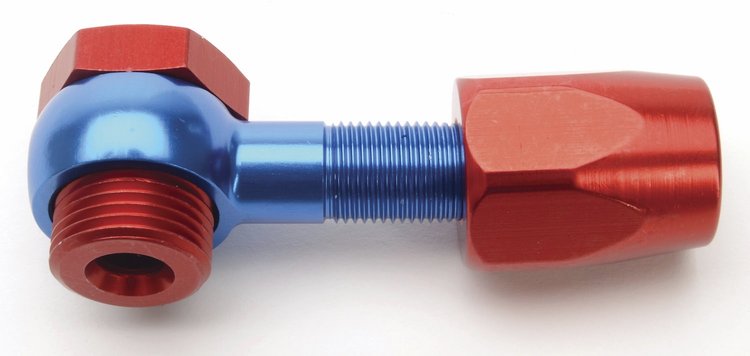 Red & Blue 5/8" Banjo Fitting -20 Thread to -06AN