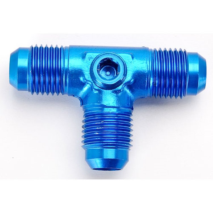 Fuel Pressure T-Fitting -8AN Tee with 1/8" NPT Tap