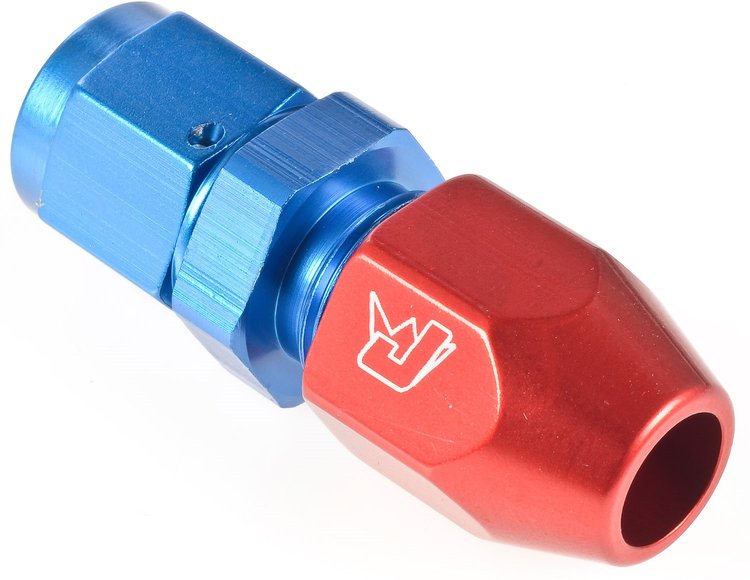 -6AN Female to 3/8 in.Tube Fitting Blue/Red