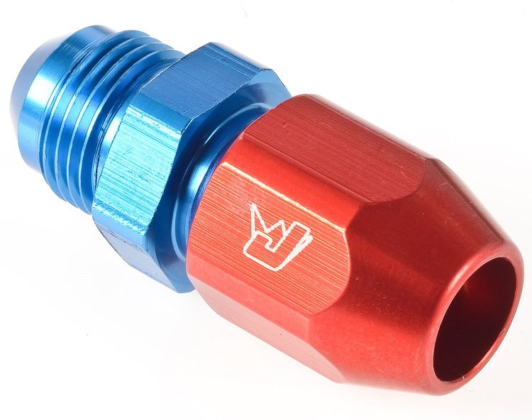 -8 AN Male to 1/2 in.Tube Fitting Blue/Red
