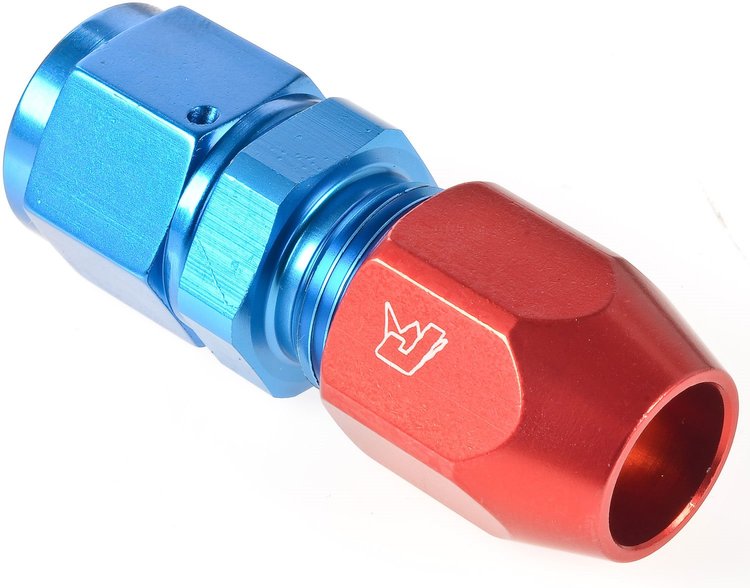 -10 AN Female to 5/8 in.Tube Fitting Blue/Red