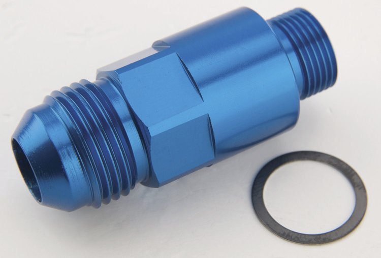 Filtered Carburetor Inlet Fitting Blue