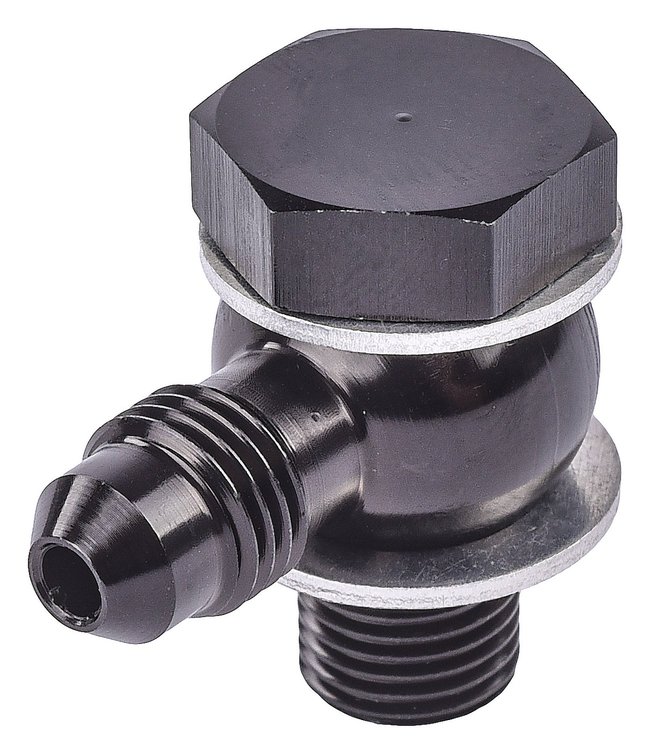 AN Banjo to Metric Bolt Adapter Fitting [-3 AN Banjo, 10 mm x 1.0 Thread Banjo Bolt]