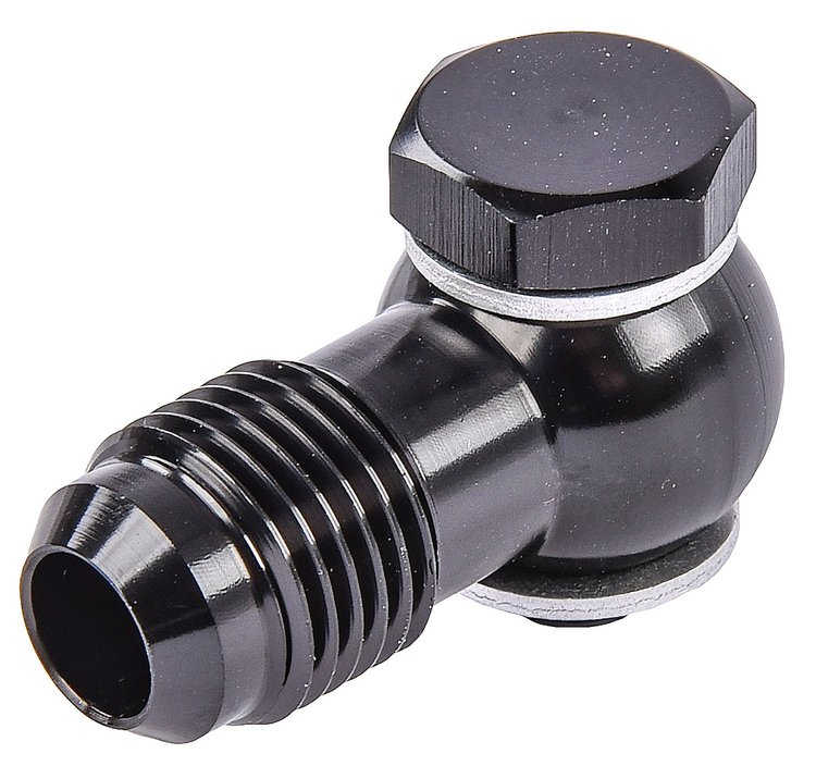 AN Banjo to Metric Bolt Adapter Fitting [-6 AN Banjo, 8 mm x 1.0 Thread Banjo Bolt]